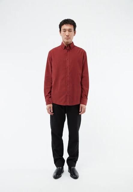Fabio cord overhemd - cranberry from Brand Mission