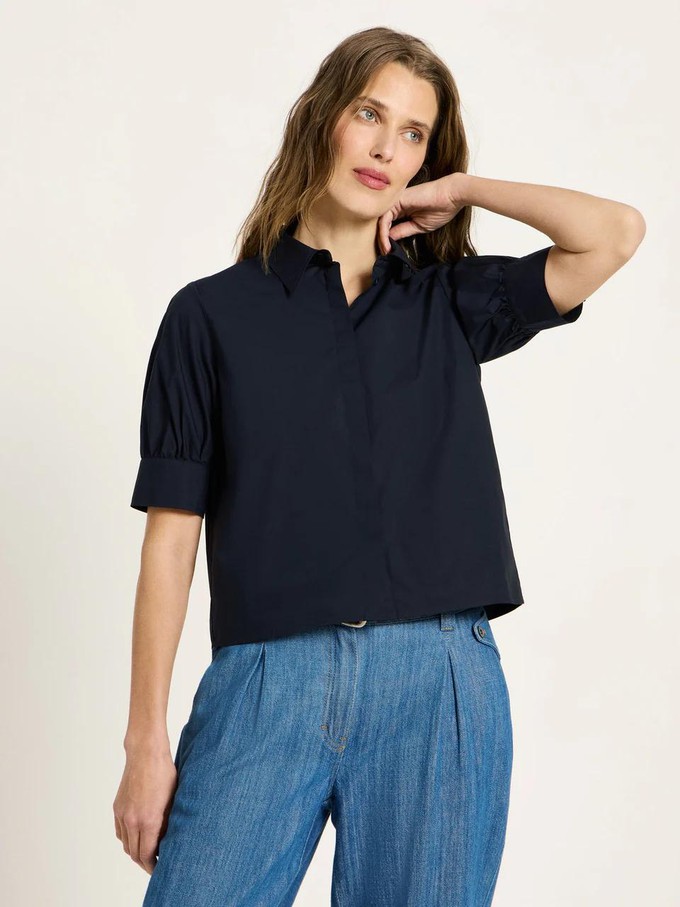Blouse met plooitjes - onyx from Brand Mission