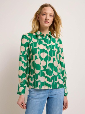 Overhemdblouse - dots green from Brand Mission
