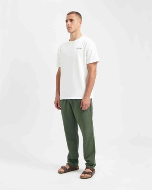 Tyler linnen pant - moss green from Brand Mission