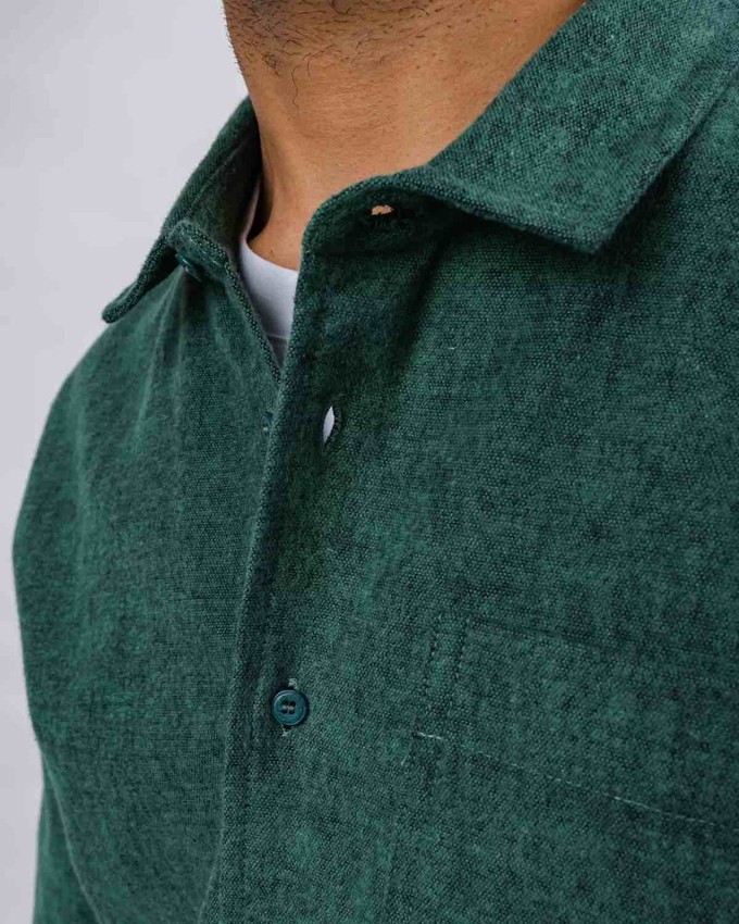 Flannel pizza overshirt - green from Brand Mission