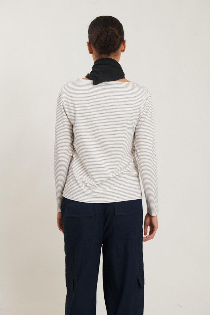Liva boothals t-shirt - whisper white/sky captain from Brand Mission