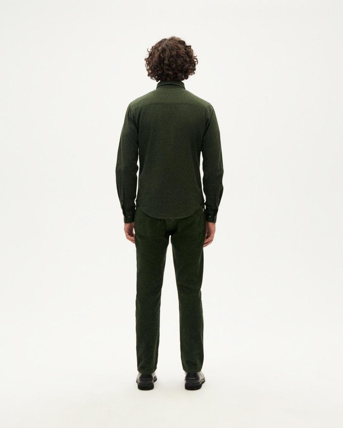 Ant shirt microchecks - green from Brand Mission