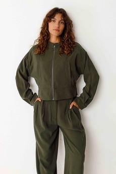 Elene jacket - bottle green via Brand Mission