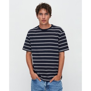 Liam striped t-shirt - dark navy from Brand Mission