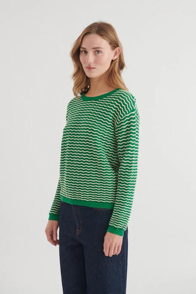 Cashi trui - abundant green / birch from Brand Mission
