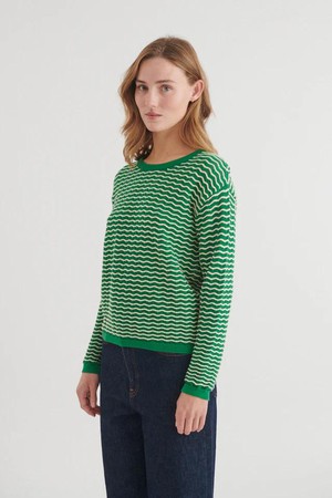 Cashi trui - abundant green / birch from Brand Mission