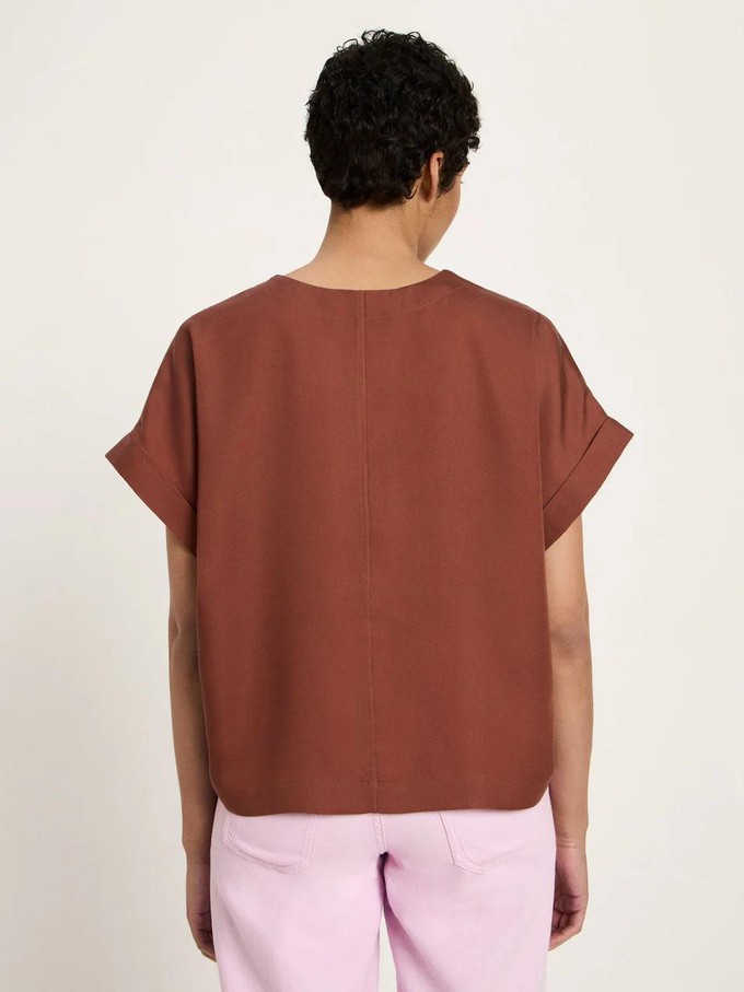 Top tencel - dark mocca from Brand Mission