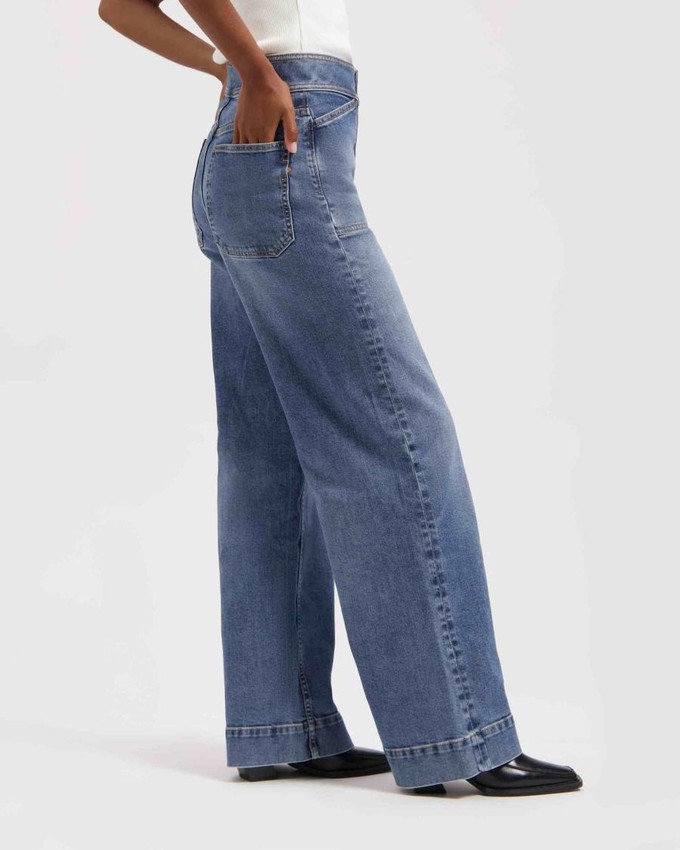 Farrah worker jeans - Medium Aged Blue from Brand Mission