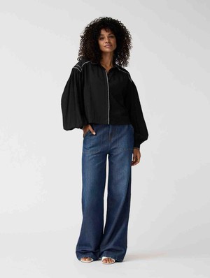 Eva blouse - zwart from Brand Mission