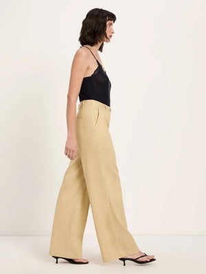 Marlene pantalon - khaki creme from Brand Mission