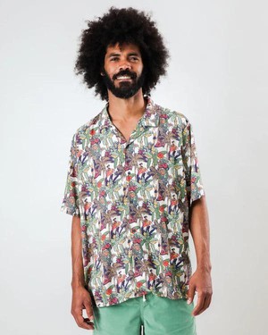 Aloha shirt helios - ecru from Brand Mission