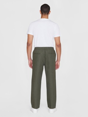 Fig linnen broek - olive from Brand Mission
