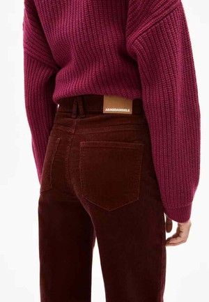 Murliaa corduroy broek - cranberry from Brand Mission Murliaa corduroy broek - cranberry from Brand Mission