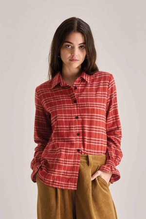 Page blouse check - red from Brand Mission