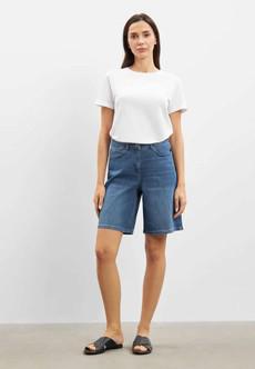 Carol Loose shorts - washed blue denim via Brand Mission