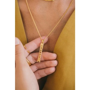 Lunar phases necklace gold plated from Brand Mission