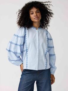 Milly blouse - sky blue via Brand Mission
