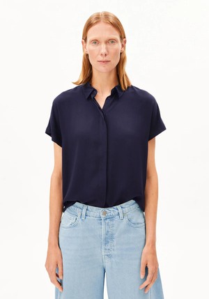 Larisaana blouse - tinted navy from Brand Mission
