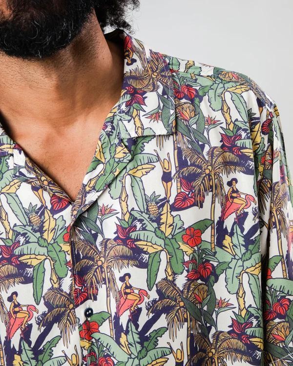 Aloha shirt helios - ecru from Brand Mission