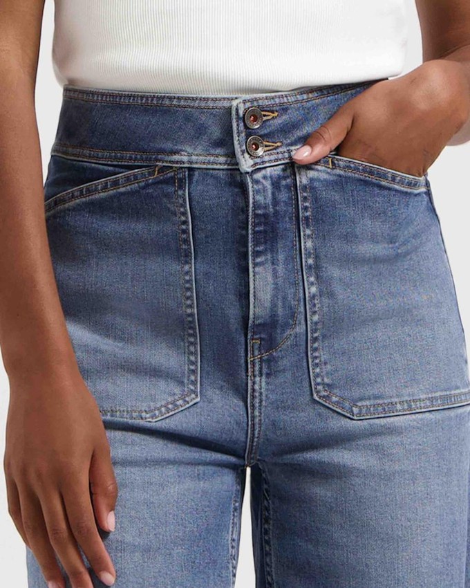 Farrah worker jeans - Medium Aged Blue from Brand Mission