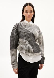 Mayraa vanise trui - black off white via Brand Mission