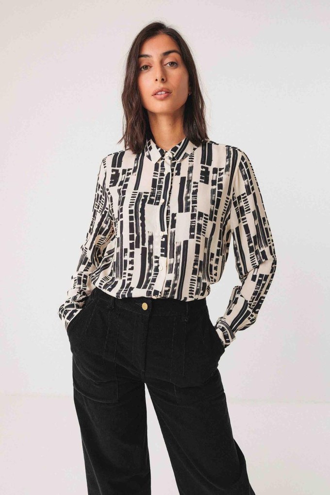 Asune blouse - small brush print from Brand Mission