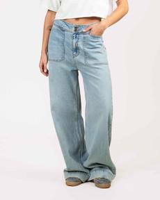 Farrah worker jeans - steel blue via Brand Mission