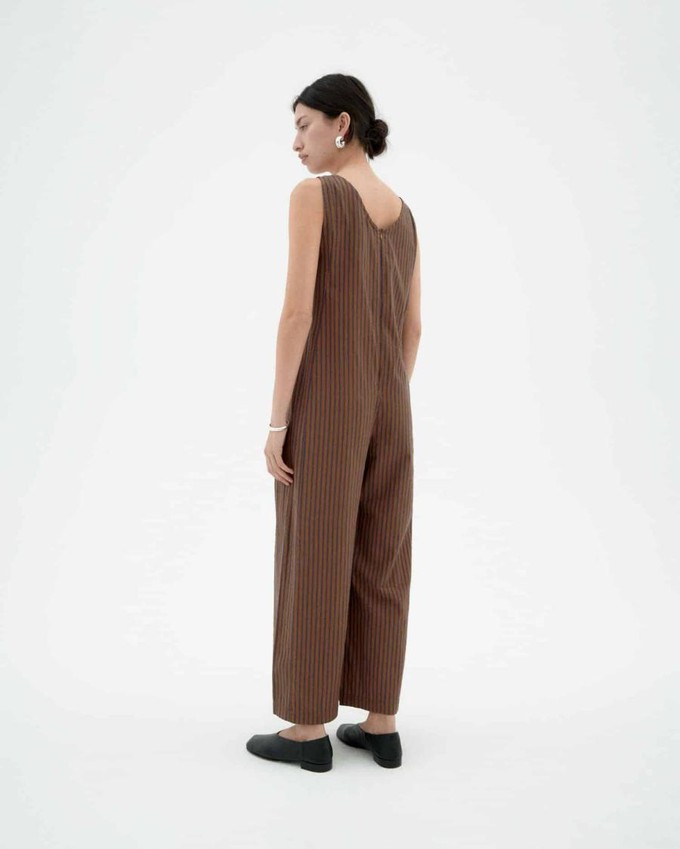 Janis jumpsuit - brown stripes from Brand Mission