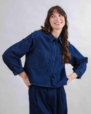 Raw denim boxy shirt from Brand Mission