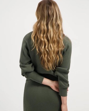 Katia Knit top - moss green from Brand Mission