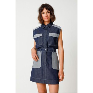 Gamir mouwloos blouse - jean brut from Brand Mission