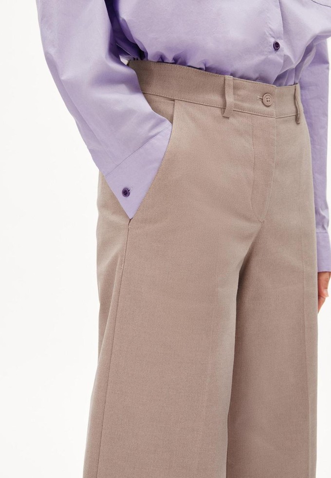 Leandraa handraa broek - light caramel from Brand Mission