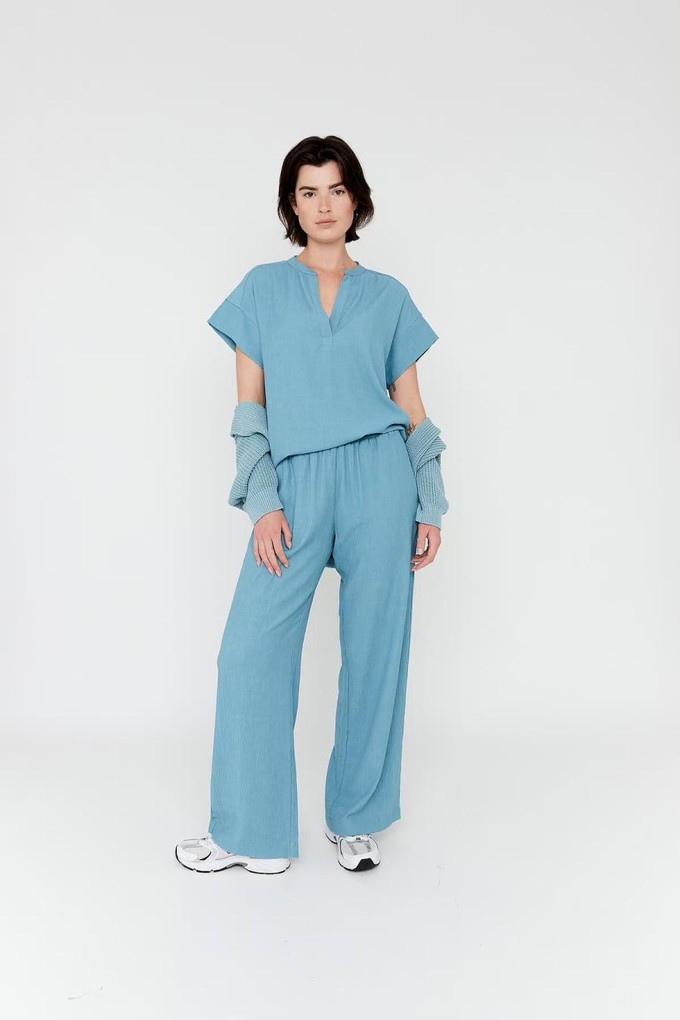 Brooke pantalon - ash blue solid from Brand Mission