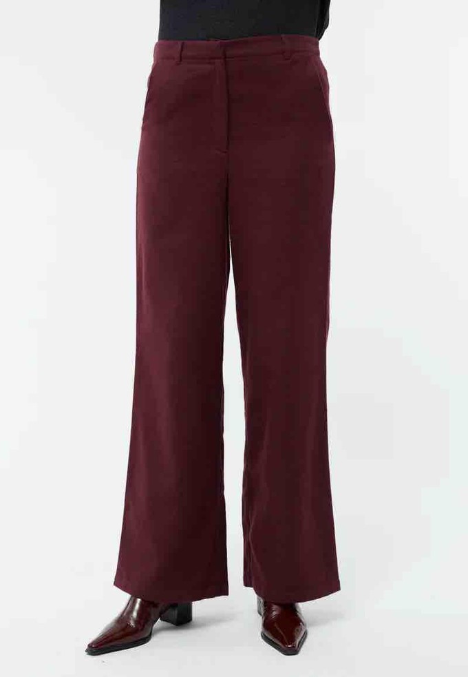 Beatrice broek - burgundy from Brand Mission