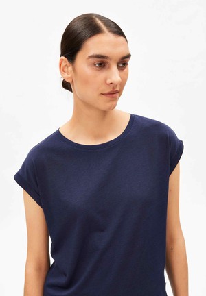 Jilaana top - tinted navy from Brand Mission