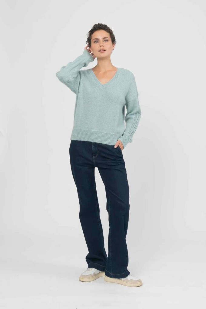 Moore trui - sage from Brand Mission