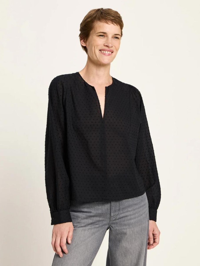 Blouse met embroidery - zwart from Brand Mission