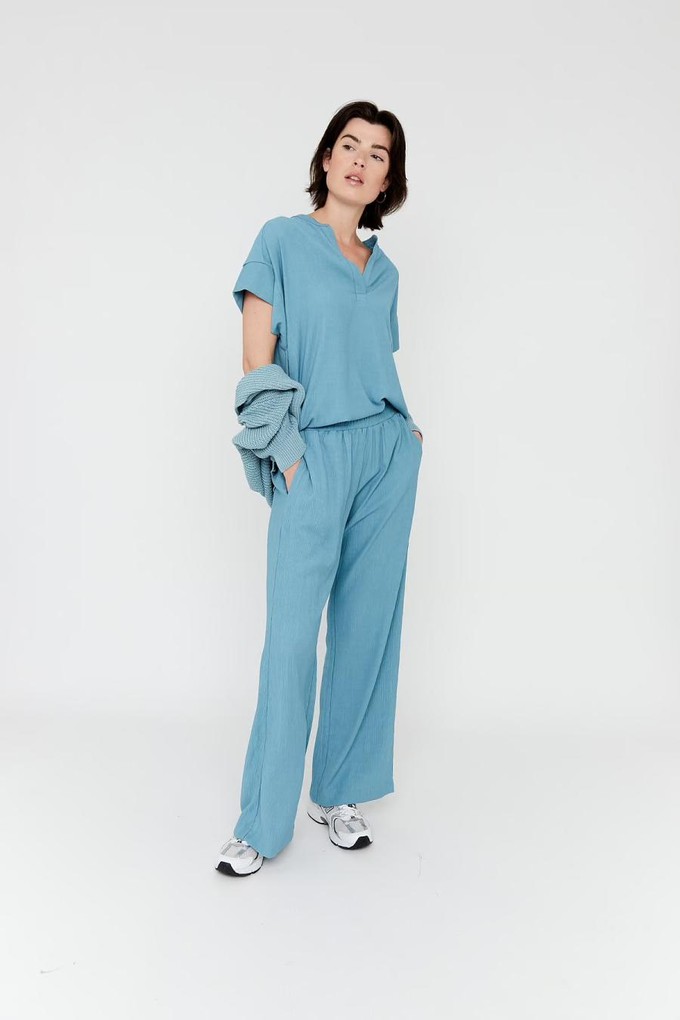 Brooke pantalon - ash blue solid from Brand Mission