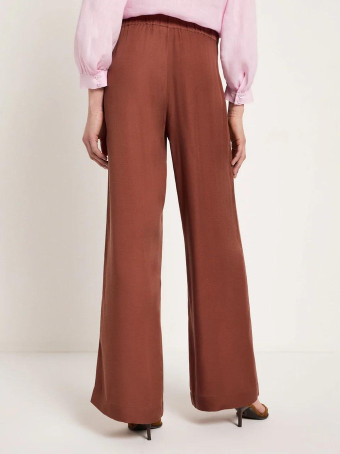 Pantalon tencel - dark mocca from Brand Mission
