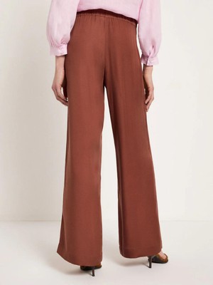 Pantalon tencel - dark mocca from Brand Mission