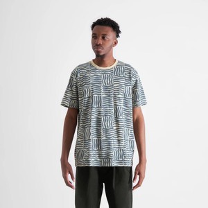 T-shirt stockholm Wave - Tiles blue from Brand Mission