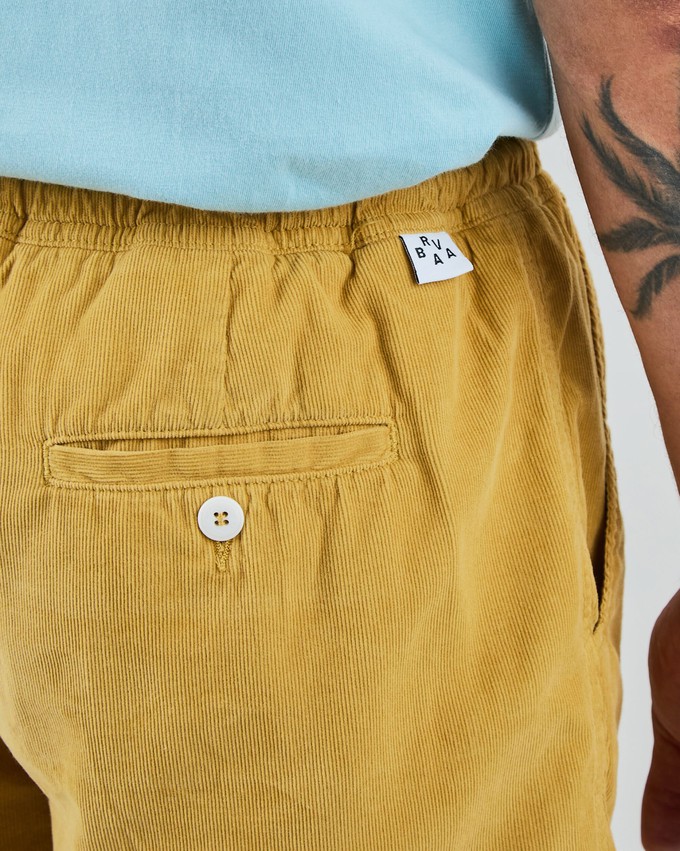 Baby Cord Shorts Mustard from Brava Fabrics