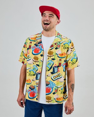 Chiringuito Aloha Shirt Yellow from Brava Fabrics