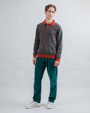 Chocolate Jacquard Polo from Brava Fabrics