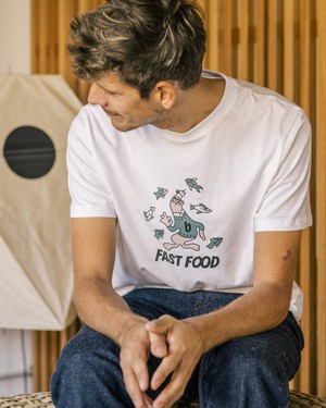 Fast Food T-Shirt White from Brava Fabrics