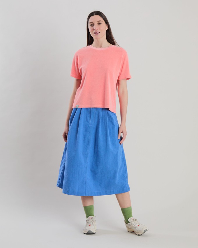 Terry oversize Tee Peach from Brava Fabrics