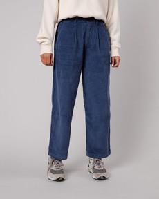 Corduroy Pleated Pants Indigo via Brava Fabrics