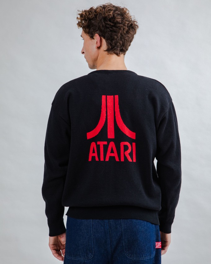 Atari Cardigan Logo Jacquard from Brava Fabrics
