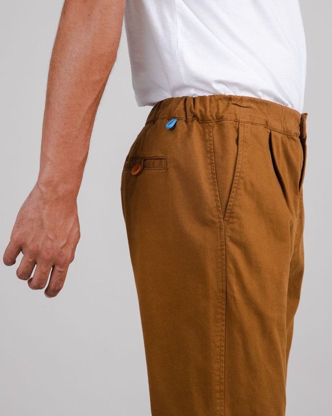 Comfort Chino Pants Brown from Brava Fabrics